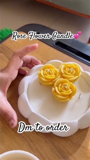 Rose Jar CandleMaking🕯️#rosecandle #rose #candle #soywax #mould #candlemaking #shorts #dhurandhar