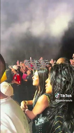 TIKTOK: Larray, Quen Blackwell, Charli D'Amelio & Markell Washington Vibe At Sombr's Coachella Set