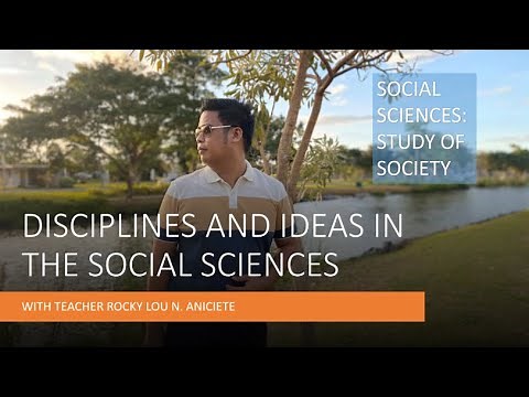 DISS Lesson 1: SOCIAL SCIENCES, STUDY OF SOCIETY
