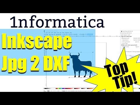 Jpeg to DXF Using Inkscape Tutorial Bitmap to Vector For CNC jpg DXF2GCODE