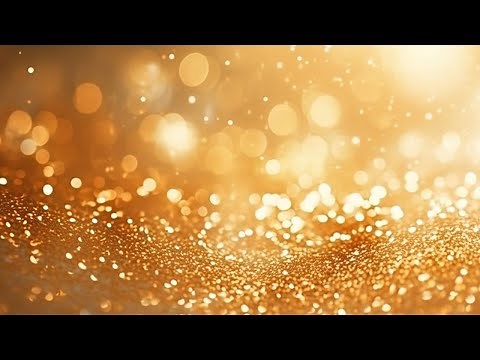 Gold Glitter Sparkle Shimmering Particles In Liquid Abstract Background VJ Loop - ROYALTY FREE 4K HD