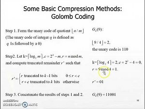 Golomb Coding
