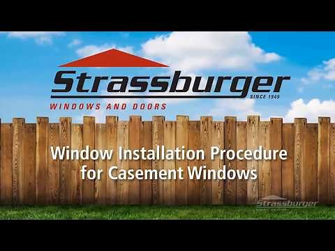 Casement Window Installation Procedure