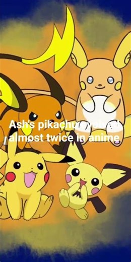 pikachu almost evolved twice in anime #pokemon #ytshorts
