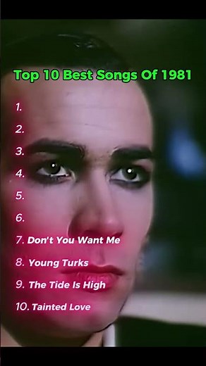 Top 10 Best Songs of 1981