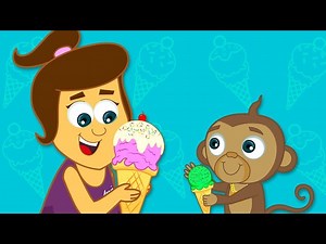 Ice Cream Song | Mango's Treat Time with Yummy Ice Creams | Nursery Rhymes & Kids Songs HooplaKidz - Videos For Kids