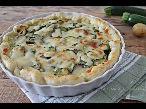 Torta salata con zucchine e patate - Semplice e veloce da preparare