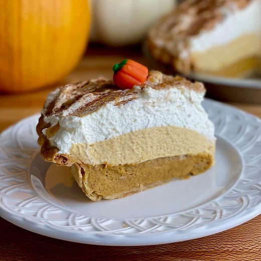 Triple Layer Pumpkin Cream Pie: a Bakery Recipe