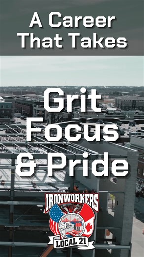 Being a union ironworker takes grit, focus, and pride. That’s why union ironworkers are respected across the industry. iw21.org/apprenticeship/ #unionironworkers #IW21 | Ironworkers Local Union 21
