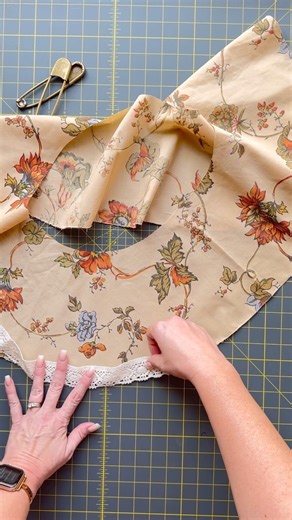 Its a work-in-progress Wednesday over here…any guesses what we are working on? Hint: this is not a skirt 😘 #workinprogress #handmadewithlove #vintagevibes #violettefieldthreads #pdfpatterns #upcycling #lace | Violette Field Threads - The Best Downloadable Sewing Dress Patterns