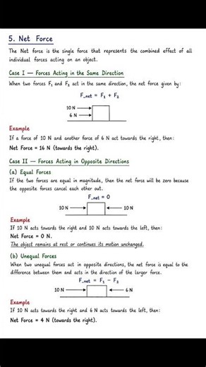 How forces affect motion notes - Class 9 Science Chapter 6 notes #class9science