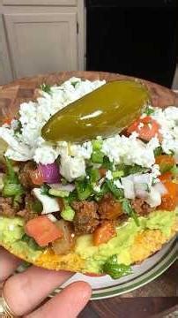 Tostadas de Picadillo 🔥#shorts #cocinacongabby