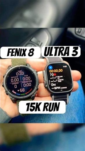 APPLE WATCH ULTRA 3 VS FENIX 8. 15K RUN