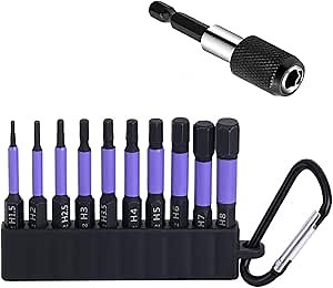 Railer Screwdriver Bit Set For Electricians - Premium S2 Steel Impact Driver Bits & Nut Drivers Set With A Magnetizer Bit Holder & Carabiner - Amazon.com