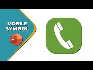 How to add mobile symbol in PowerPoint