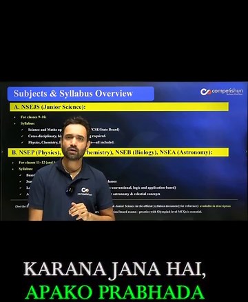 NSEP, NSEC, NSEB & NSEA Syllabus Explained | Class 11 & 12 Science & Astronomy Olympiad Prep