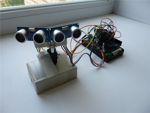 Arduino Motion Following 2 x HC-SR04 Ultrasonic