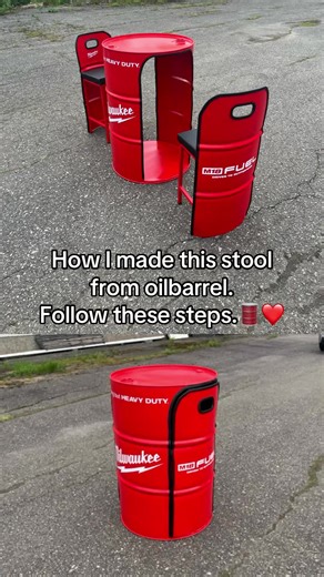 GarageDesign on Instagram: "#garage #mancave #stool #oilbarrel #diy #diyprojects #custommade"
