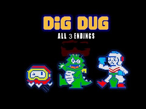 Dig Dug.exe: All 3 Endings - Gameplay - No Commentary