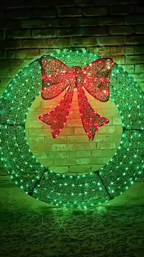 "🎄 Pre-lit Large Christmas Wreath – Light Up the Night with Holiday Magic! Make your home the merriest on the block with this stunning 60-inch outdoor wreath, pre-decorated with 400 warm white LEDs and a classic red bow. 🌟 Why It’s a Holiday Must-Have: ✅ 60-Inch Grand Size – Makes a statement on any door, garage, or balcony ✅ 400 Warm White LEDs – Pre-lit and ready to glow right out of the box ✅ Remote Control & Timer – Easy to operate from inside; 6H ON / 18H OFF auto cycle ✅ All-Weather Dura