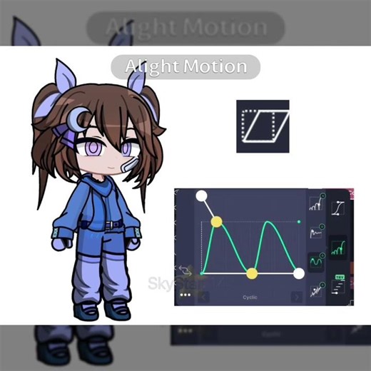 Tutorial tween in alight motion for beginners || #gacha #tweening #edit #tutorialalightmotion