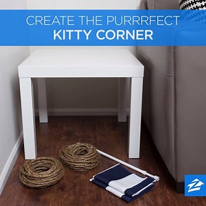 227K views · 1.4K shares | Turn a basic side table into your feline friend’s very own kitty corner. Step by step instructions here: zlw.re/KittyCorner | Zillow | Facebook