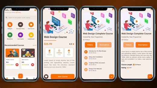 Flutter - Flutter UI设计教程：详解教育App界面设计