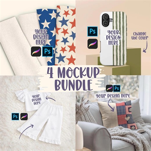 Procreate Mockup Bundle for Procreate Realistic Mockup Procreate Phone Mockup Fabric Procreate Seamless File Mockup for Procreate Pillow - Etsy