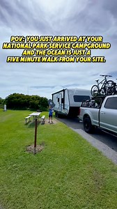 A year ago we were in the Outer Banks at Oregon Inlet Campground. Electric only site was $35 a night. #rv #rvlife #rvlifestyle #rvmiles | RV Miles