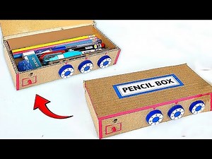 Make a Pencil box with lock at home using Cardboard | DIY Home Project #diy #diyproject
