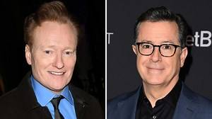 Watch Conan O’Brien, Stephen Colbert Join Each Other’s Late-Night Shows (Exclusive)