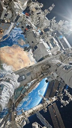 Astronaut POV Outside Space Station 🚀🌍 | Ultra Realistic Cinematic View