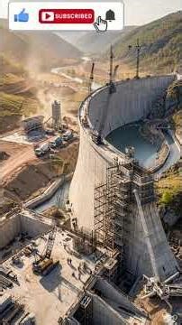 $1Billion Dam Construction Step-by-Step🔥 #dam construction #mega construction #construction process