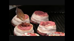 ショットグラスを使ったベーコン・バーガーのレシピ