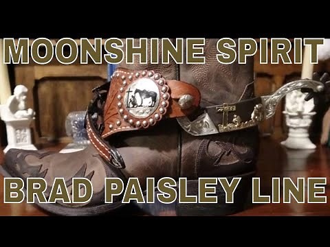 New Cowboy Boots From The Brad Paisley Line Moonshine Spirit And Praying Cowboy Spurs And Straps