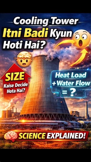 Cooling Tower Itna Bada Kyun Hota Hai? 🤯 | Size Ka Secret! #ytshortsviral