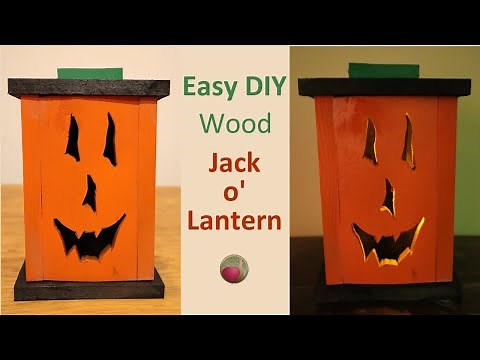 Easy DIY Wood Jack o Lantern