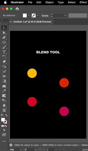 Blend tool in adobe illustrator #designtok #graphicdesigndaily #adobe #fonts #graphics