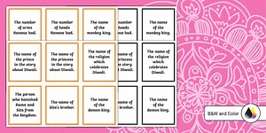 Diwali Memory Matching Cards