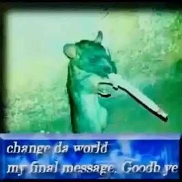 Rat say: Change Da World My Final Message Goodbye