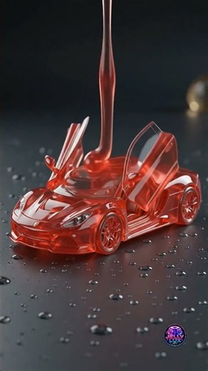 Jelly Sports Car ASMR 🏎️ | A Supercar Made From Liquid Jelly! #Shorts