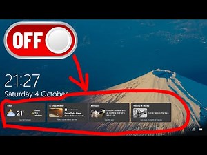 How to Remove Weather from Windows Lock Screen | Disable Weather Status in Windows 10/11