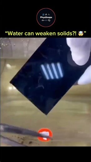 sigma science🔬| Liquids weaken solids from the inside 💧| #science #physics #experimnent