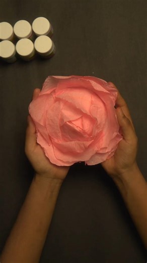 How to Make Large Paper Roses | Budget-Friendly Backdrop Idea#diy #craft #art #shortsvideo
