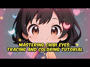 Mastering Chibi Eyes: Tracing and Coloring Tutorial (Widescreen Video)