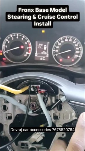 maruti suzuki Fronx cruise control in install 🤪 toyota taisor cruise # Devra Car accessories