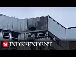 Moscow 'drone attack': Footage shows damage caused after suspected strike