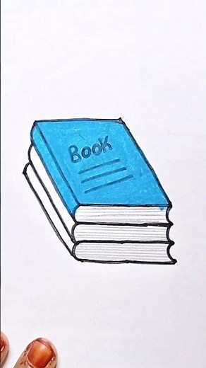 How to Draw a Stack of Books Step by Step #drawing #art