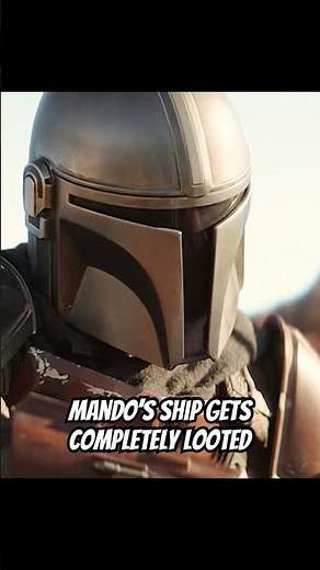 Mando’s Ship Gets Completely Looted #foryou #starwars #series #mandalorian #shorts