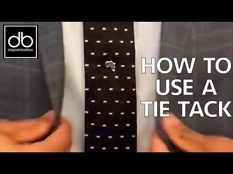 How to Use a Tie Tack